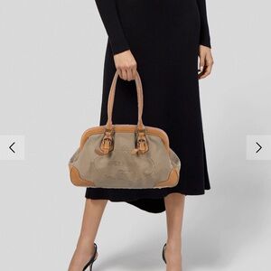 Prada Beige and Camel Shoulder Bag